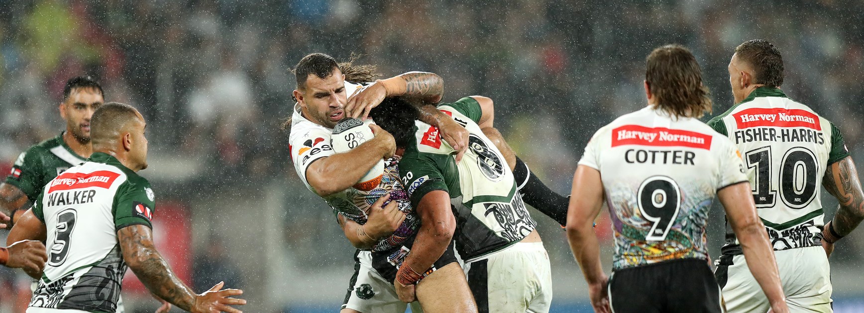 Tapine stands tall as Maori All Stars reign in rain