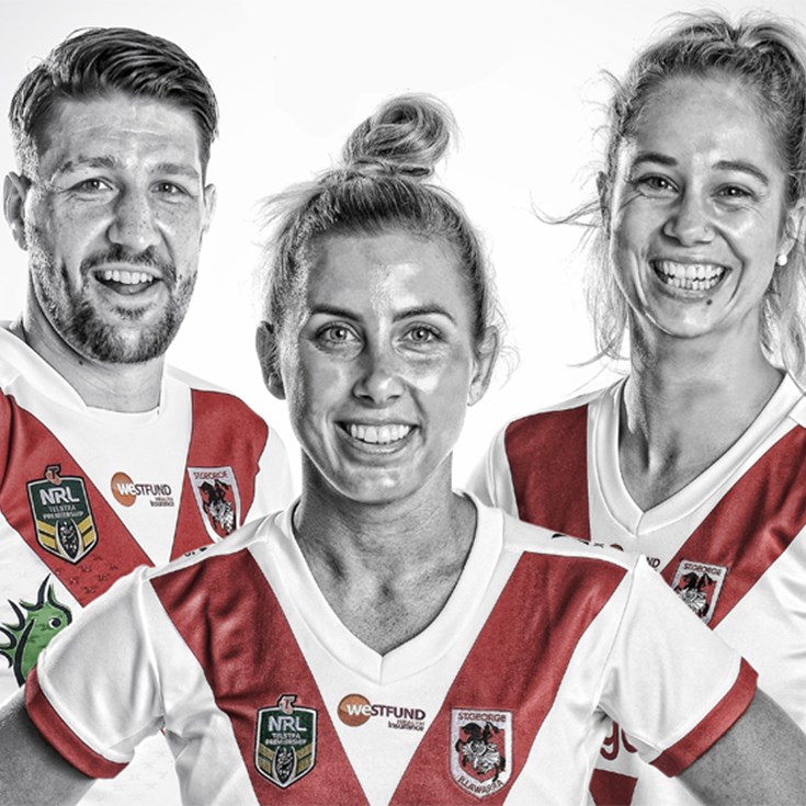 Maillot De Rugby NRL St George Illawarra Dragons Homme Taille M - Occasion Très Bon État (5-/5)