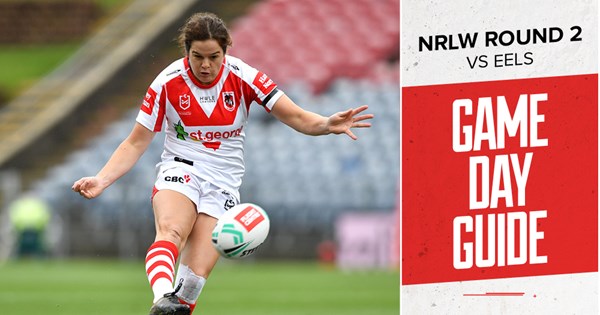 Game day guide: NRLW Round 2 v Eels | Dragons
