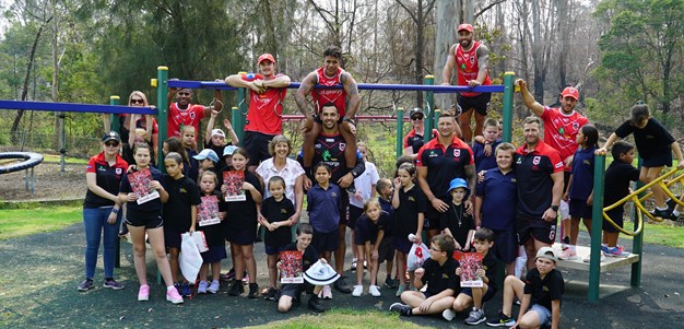 Dragons bring joy to South Coast on bushfire relief tour