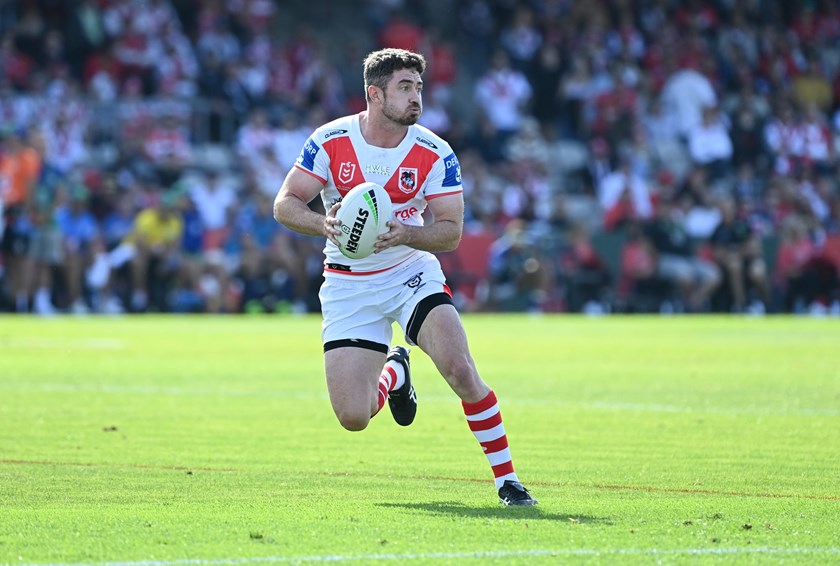 Adam Clune in action for the Dragons