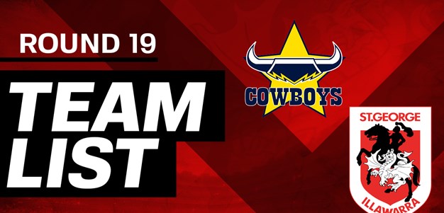 NRL team: Round 19 v Cowboys