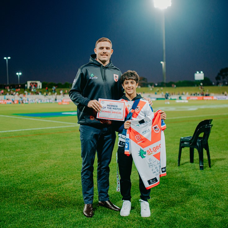 Member of the match: Indigenous Round v Roosters