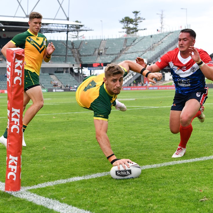 Lomax hauls 18 points in Junior Kangaroos' French thrashing