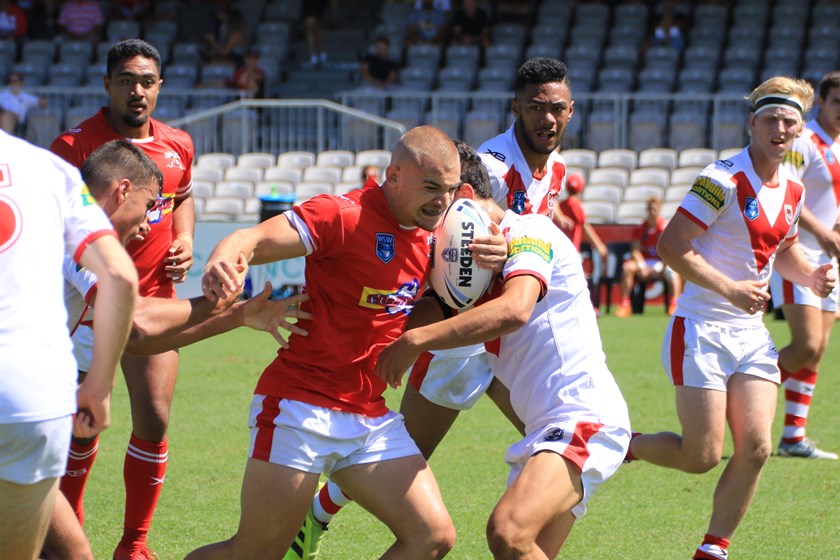 Jalal Bazzaz in action for the Illawarra Steelers against Saab's Dragons earlier in 2018