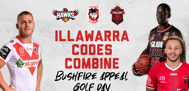 Illawarra codes combine for bushfire appeal golf day