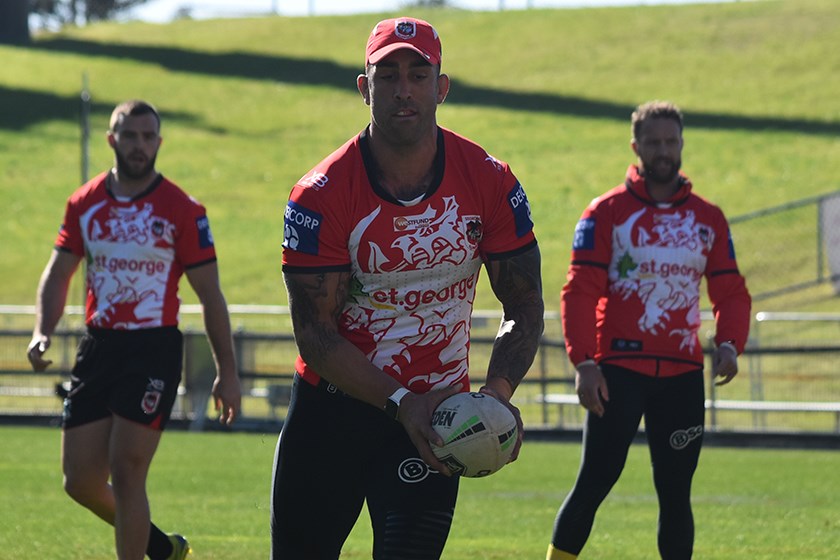 Paul Vaughan during the Round 11 captain's run
