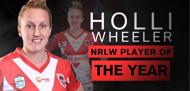 Holli Wheeler named Dragons' NRLW Player of the Year