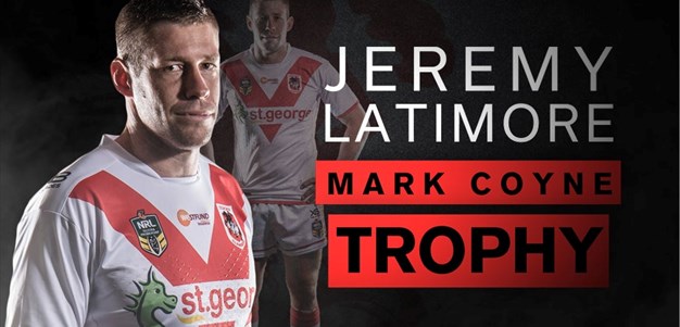 Jeremy Latimore awarded the Mark Coyne Trophy