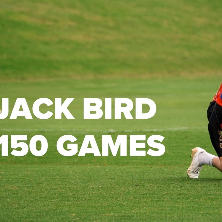 "To get to the 150 mark is something I've always dreamed of" Jack Bird hits 150 milestone