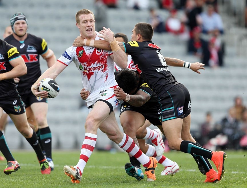 Digital Image by Robb Cox Â©nrlphotos.com: Ben Creagh :NRL Rugby League - Round 22, St George Illawarra Dragons V Penrith Panthers at WIN Stadium, Sunday August 10th 2014.