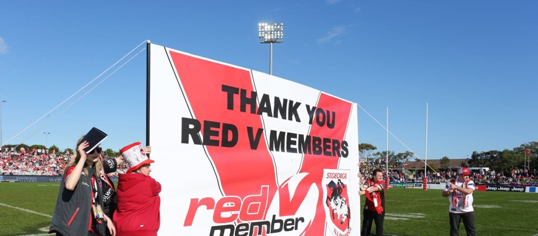 Dragons Thank Red V Members!