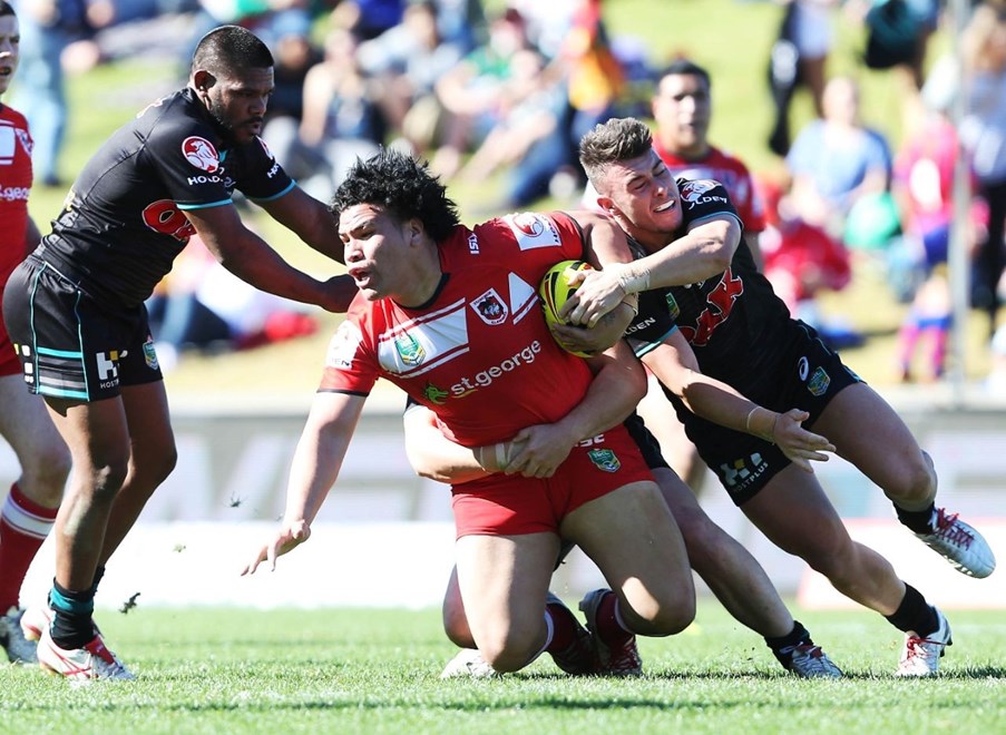 Digital Image by Robb Cox Â©nrlphotos.com:  :NYC Rugby League - Round 22, St George Illawarra Dragons V Penrith Panthers at WIN Stadium, Sunday August 10th 2014.