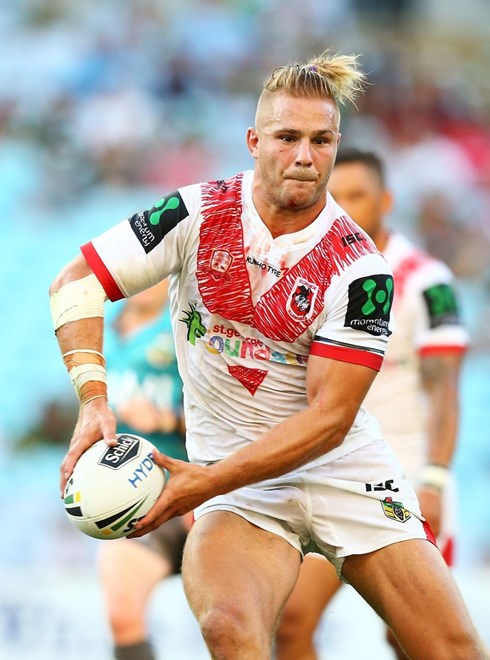 during the NRL Charity Shield match between the South Sydney Rabbitohs and the St. George Illawarra Dragons at ANZ Stadium on February 13, 2016 in Sydney, Australia. Digital Image by Mark Nolan.