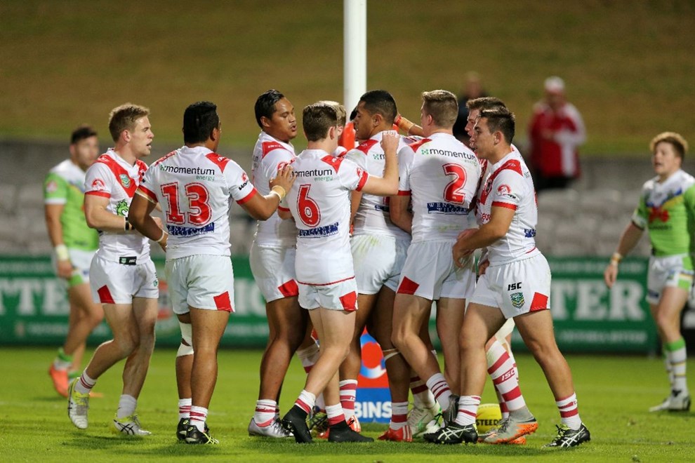 Competition - NYC Premiership.Teams - St George Illawarra Dragons v Canberra Raiders.Round - Round 10. Indigenous Round.Date - Thursday 12th of May 2016.Venue - WIN Jubillee Oval Kogarah, Sydney.Photographer â Grant Trouville Â© NRL Photos.Description - #NRLIndigenous