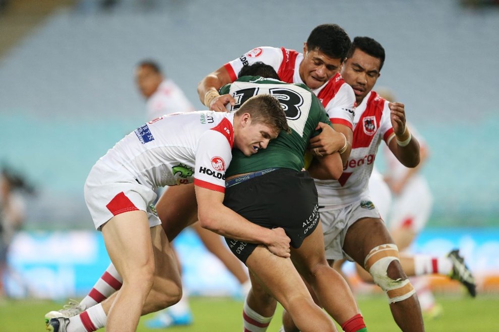 Competition - National Youth Competition.Round - 11.Teams - South Sydney Rabbitohs VS Sy George Illawarra Dragons.Date - 19th of May 2016.Venue - ANZ Stadium, Homebush.Photographer - Robb Cox.