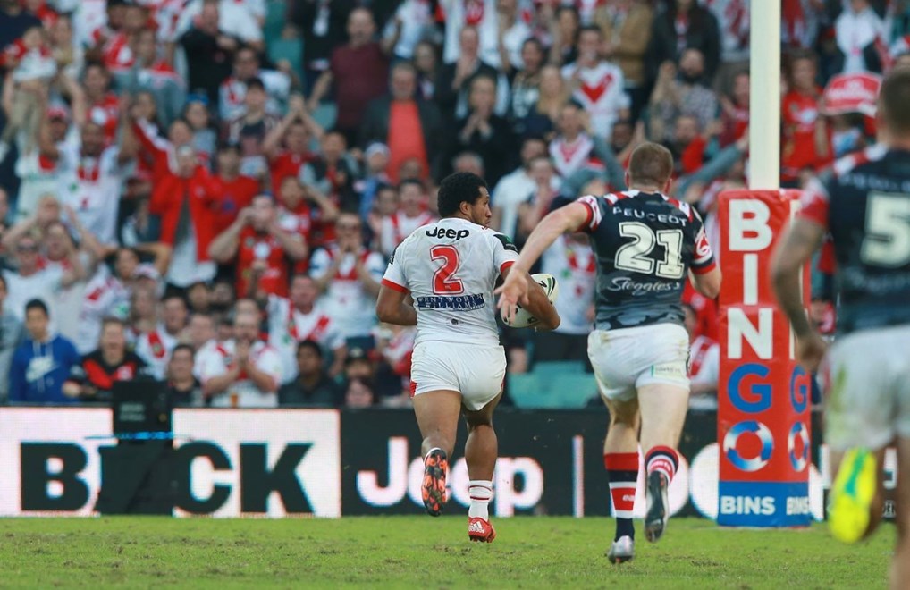 Competition - NRL PremiershipRound - Round 08Teams - St George Illawarra Dragons V Sydney RoostersDate - 25th of April 2016Venue - Allianz StadiumPhotographer - Shane Myers