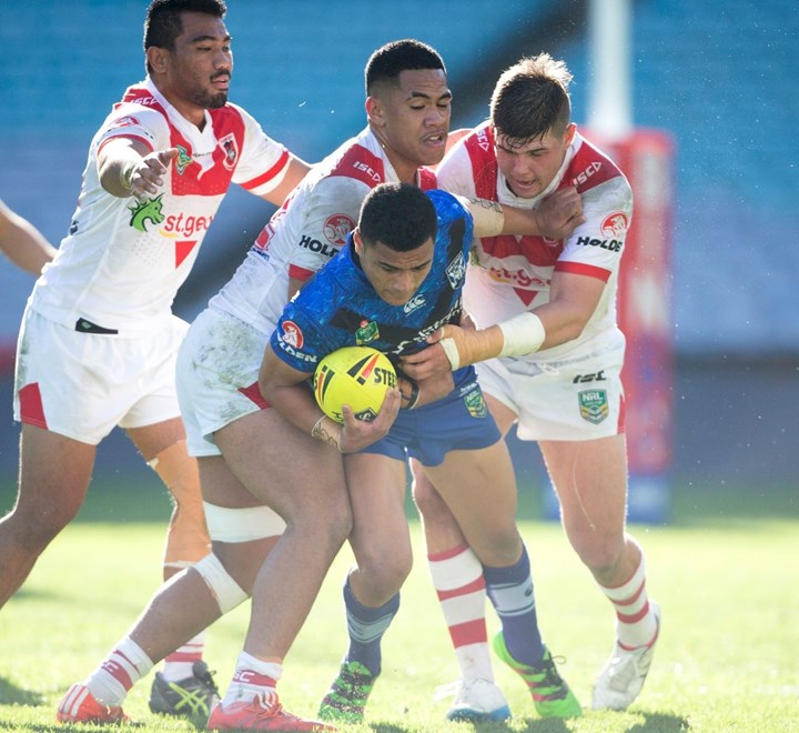 Competition - National Youth Competition.Round - 14.Teams - St George Illawarra Dragons v Canterbury-Bankstown Bulldogs.Date - 13th of June 2016.Venue - ANZ Stadium, Sydney.Photographer - Nathan Hopkins.