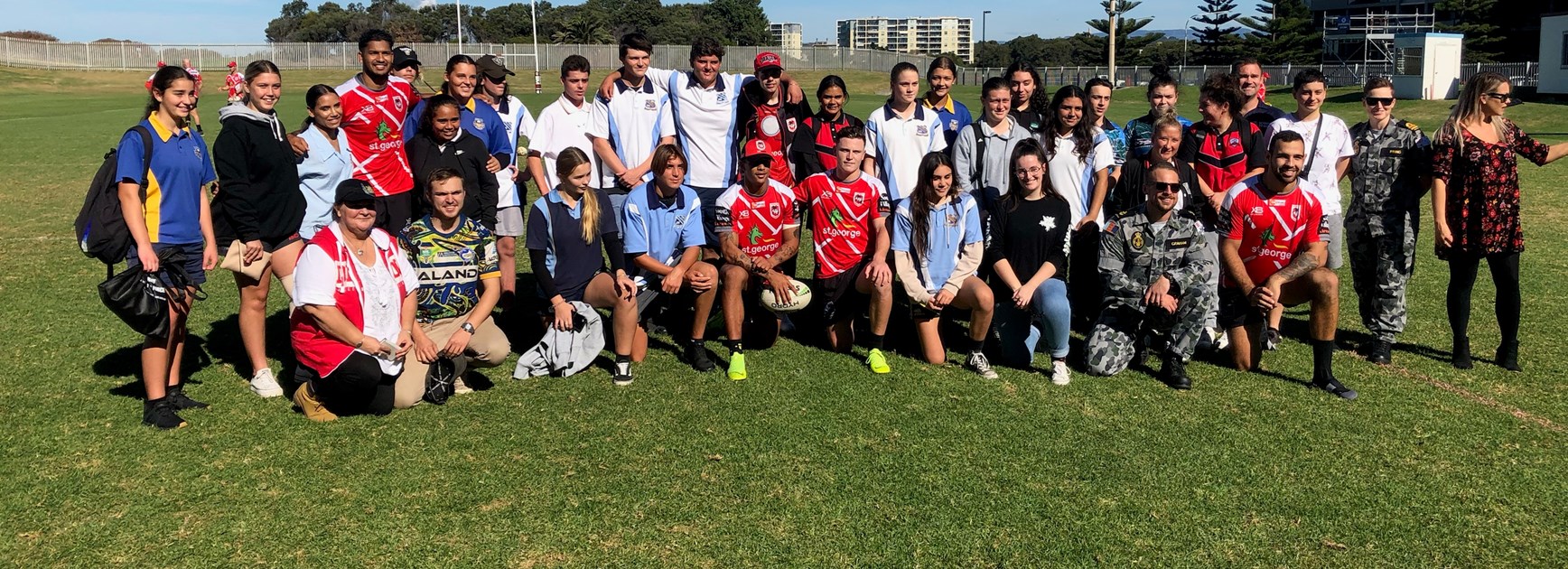 ADF visit Dragons' School to Work students
