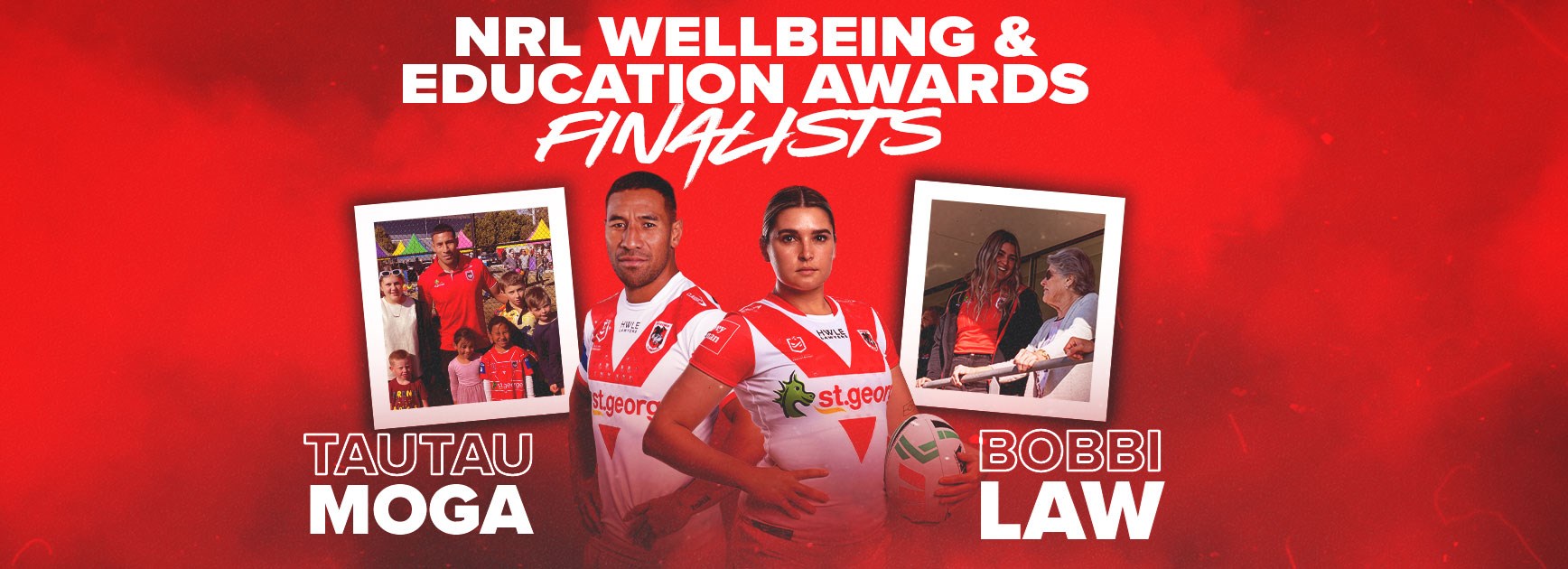 Moga, Law named finalists for 2023 NRL Wellbeing & Education Awards