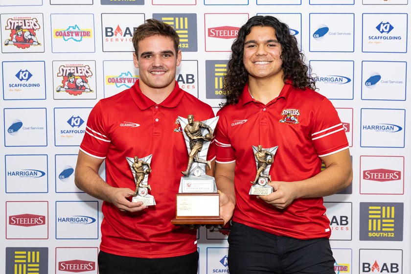 Steelers 2024 SG Ball Cup Players of the Year, Hayden Buchanan & Daniel Meafou.