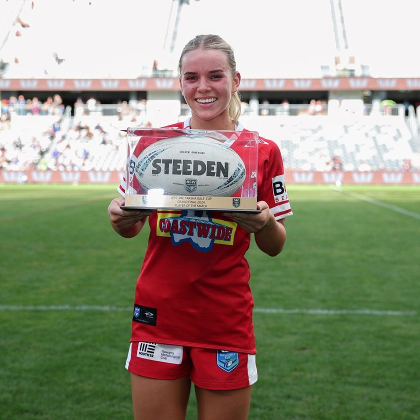 2024 Tarsha Gale Cup Grand Final Player of the Match Indie Bostock.