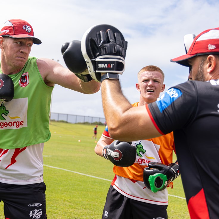 Russell excited to be back at Dragons training after Kumuls success