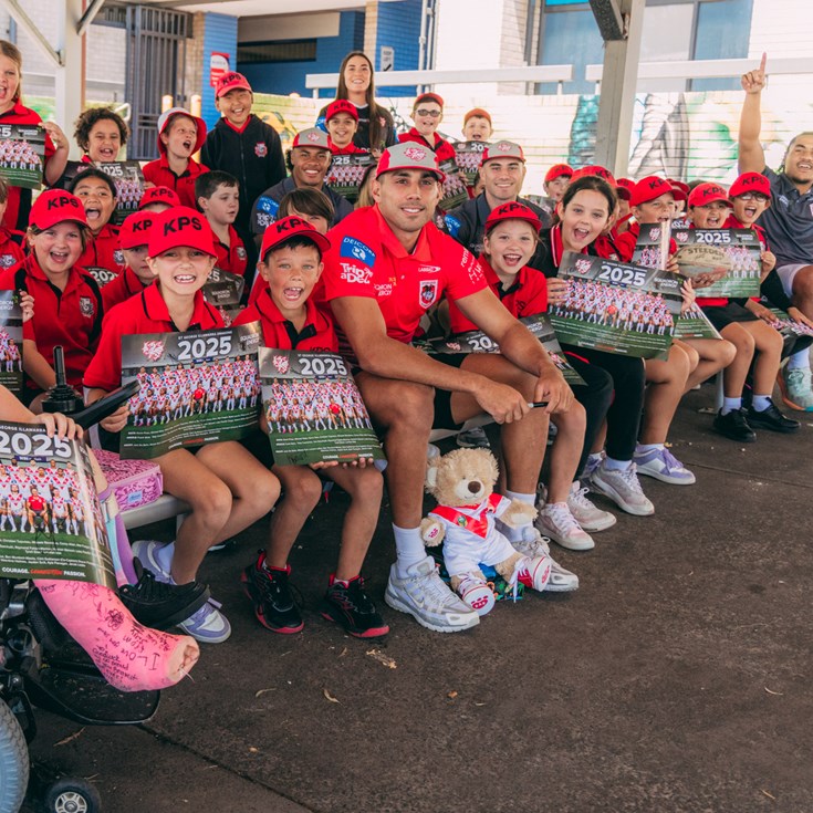 Dragons drop into schools across St George and Illawarra regions for Community Blitz