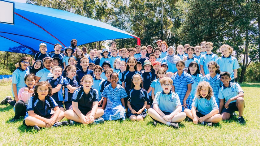 Cody Ramsey, Lyhkan King-Togia & Mika Ravalawa travel to Gwynneville Public School.