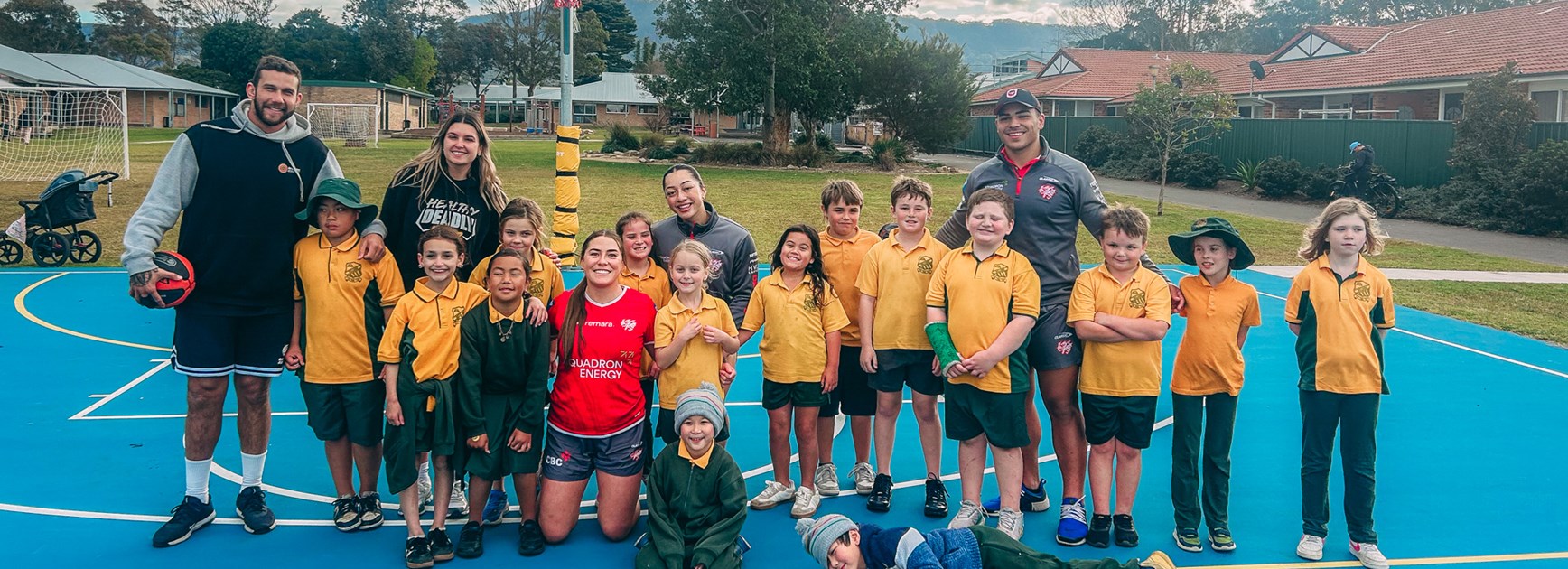 Dragons team up with Healthy Deadly Kids at Bellambi Public