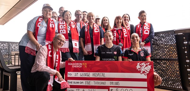 Dragons donate to Winter Appeal at St George Hospital