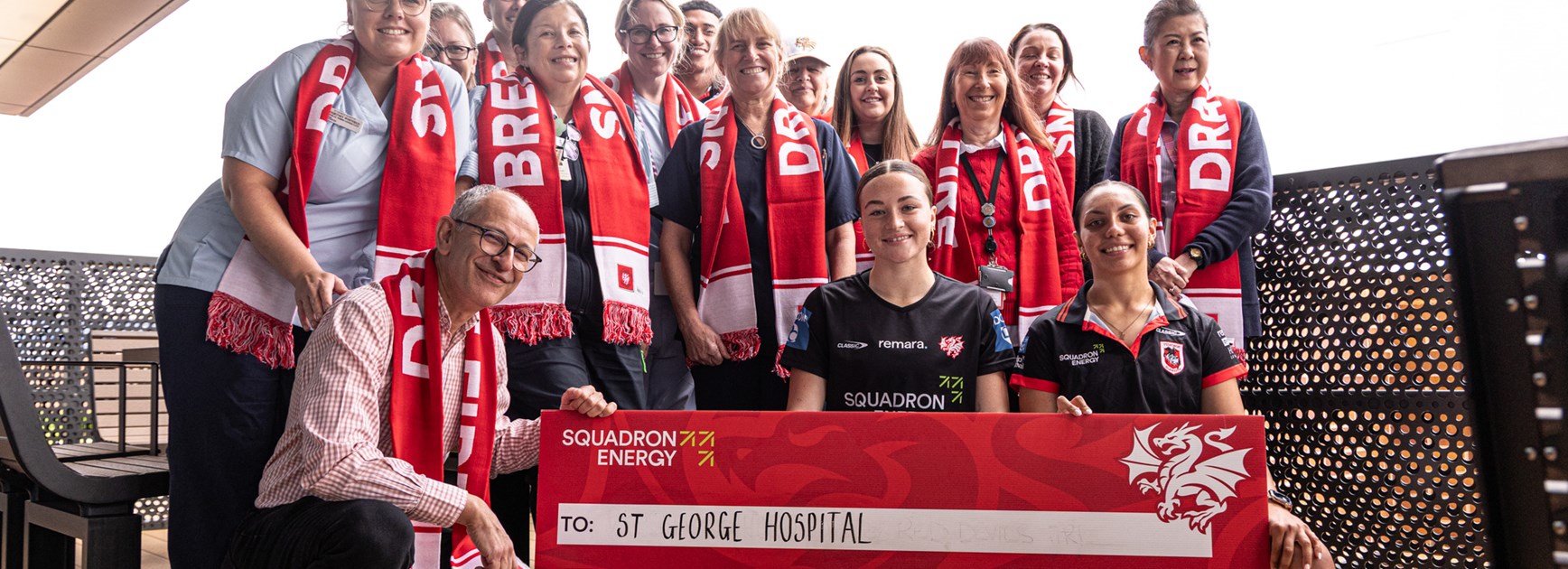 Dragons donate to Winter Appeal at St George Hospital