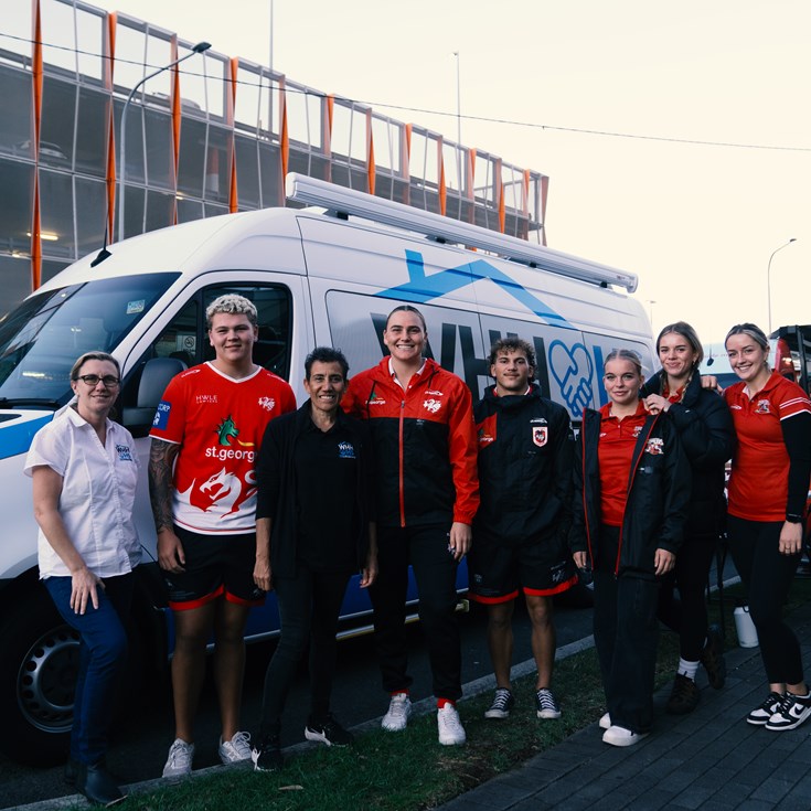 Dragons partner with Wollongong Homeless Hub for 50/50 Charity Raffle